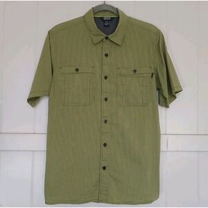Outdoor Research OR Shirt Onward  Men's Medium Green Check Short Sleeve Hiking